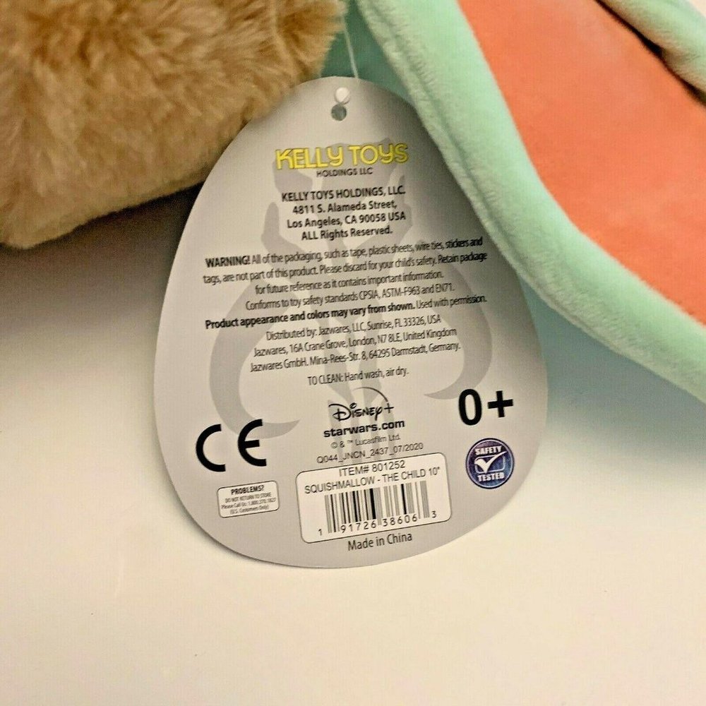 Baby Yoda Squishmallow 10″ Star Wars The Child - Picture 5 of 6